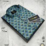 Blue Afsan Print Panjabi cod-P06
