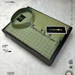 Square Print Green Panjabi cod-P08