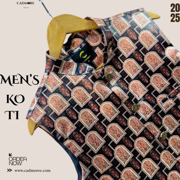Mughal Print Waistcoat cod - A20