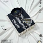 Sahara Creeper Embroidery Black Panjabi cod- S 03