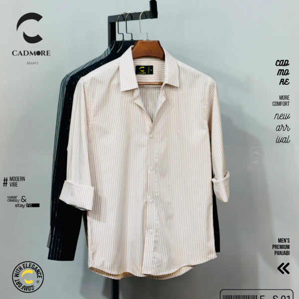 Ivory Lane Off White Classic Full Sleeve Shirt cod - FS 01