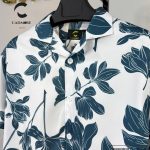 Blue Lagoon Floral Half Sleeve Drop Shoulder Shirt cod – CS 05