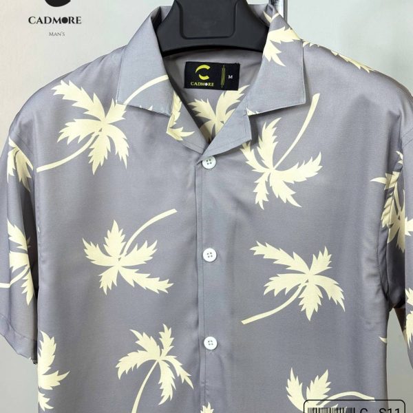 Breeze Palm Half Sleeve Drop Shoulder Shirt cod – CS 11