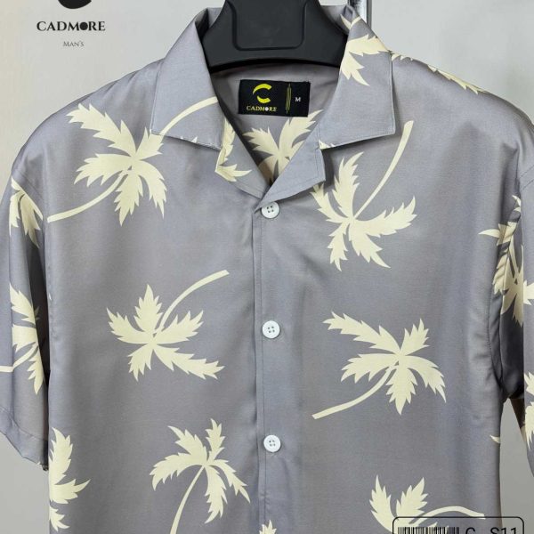 Breeze Palm Half Sleeve Drop Shoulder Shirt cod – CS 11