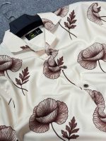 Cocoa Petals Half Sleeve Drop Shoulder Shirt cod – CS 14 - Image 2