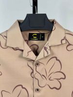 Brown Blossom Half Sleeve Drop Shoulder Shirt cod – CS 13 - Image 3