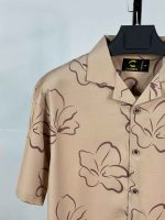 Brown Blossom Half Sleeve Drop Shoulder Shirt cod – CS 13 - Image 4