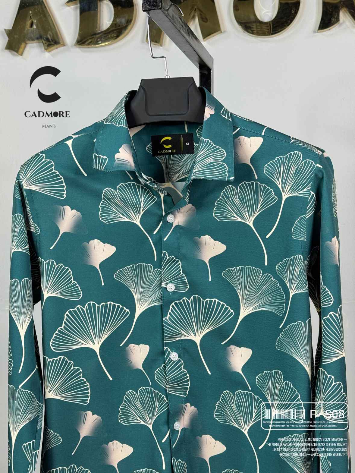 FS - 08 Aurelle Jade Full Sleeve Shirt cod – FS 08 - Image 1